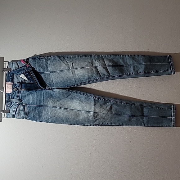 REVICE Denim Star Bohemian Hippie Retro High Rise Medium Wash Skinny Jean EUC 25 - Picture 16 of 16